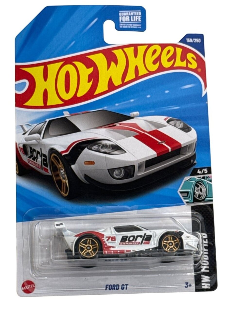 2025 Hot Wheels Ford GT HW Modified 4 5 Blue 159 250 Diecast